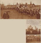 874307 Collage van 3 foto's betreffende de Padvindersdag, georganiseerd door de Padvindersbond van het Leger des Heils, ...